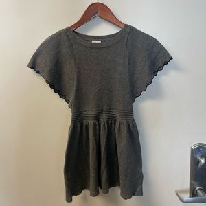 SOLD Offline: Mint Condition Ella Moss Girls Knit Dress, Grey, Sz 7